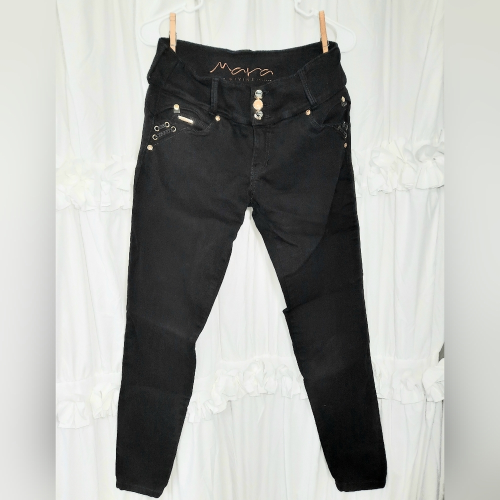 Women's Mara Divine Black Skinny Jeans 14 Tall